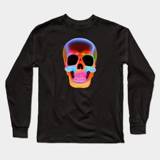 Neon Skeleton Gothic Rave Festival Outfit Long Sleeve T-Shirt